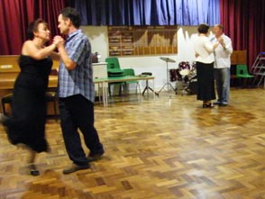 A ballroom Argentine Tango class...