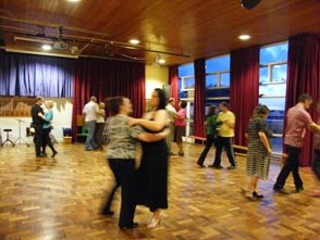 One of our popular ballroom classes.